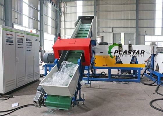 150kg/H Waste Plastic Pelletizing Recycling Machine Two Stage PP PE Film Pelletizing Line
