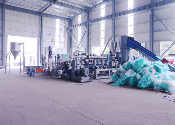 PE PP 120kg/H Plastic Pelletizing Recycling Machine Recycle Plastic Pellets Making Machine