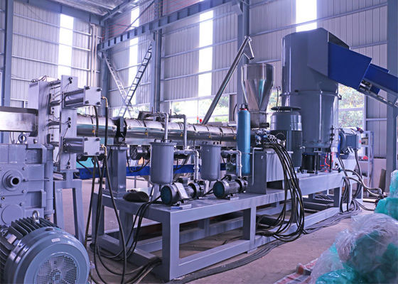 PE PP 120kg/H Plastic Pelletizing Recycling Machine Recycle Plastic Pellets Making Machine