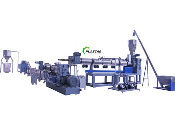 Crushed Rigid Hard PP PE HDPE Pelletizing Machine For Plastic Recycling 1200kg/h