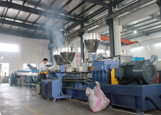 PLA PBAT Biodegradable Granules Making Machine Calcium Starch Filled